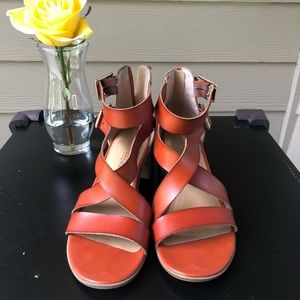 Sun + Stone,  Quinn block-heel city sandals